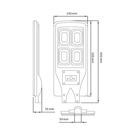 ไฟถนน SOLAR LUMAX 58-00286 120 วัตต์ WARMWHITE สีดำ_5