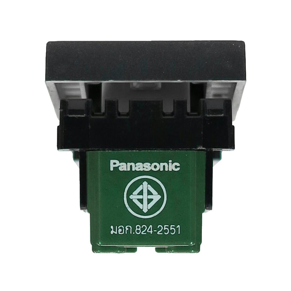 สวิตช์ 1 ทาง PANASONIC WEG5521MB ขนาด 1.5 ช่อง สีดำเมทาลิค