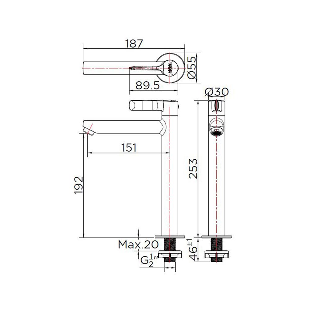 ก๊อกอ่างล้างหน้า KARAT FAUCET KF-63-101-50