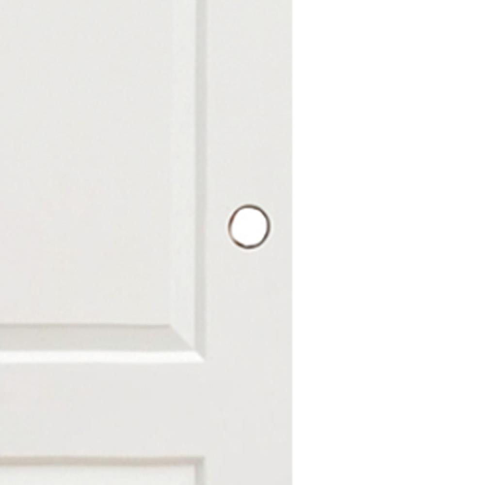 ประตูห้องน้ำ UPVC AZLE PZLS04 70X200 ซม. สีขาว เจาะลูกบิด