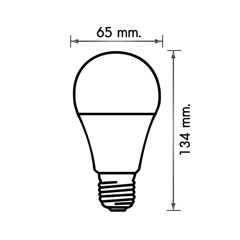 หลอด LED RACER A65 KATIE 16 วัตต์ DAYLIGHT E27 3 แถม 1