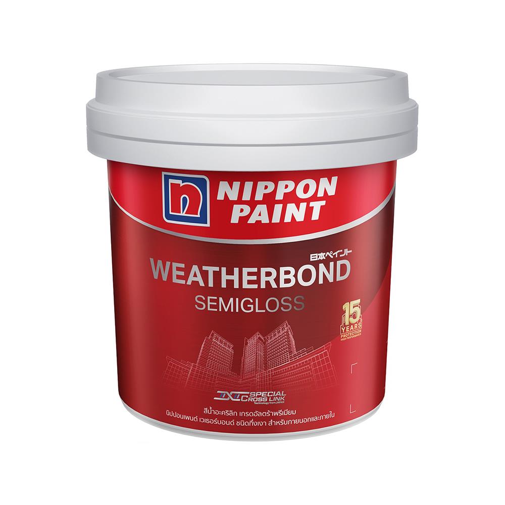 สีน้ำทาภายนอก NIPPON PAINT WEATHERBONDFLEX 9L SG BASE A