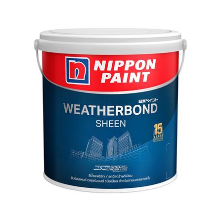 สีน้ำทาภายนอก NIPPON PAINT WEATHERBONDSHEEN BASE D1GL