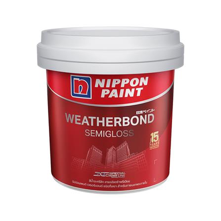 สีน้ำทาภายนอก NIPPON PAINT WEATHERBOND SG  BASE D 9L_0