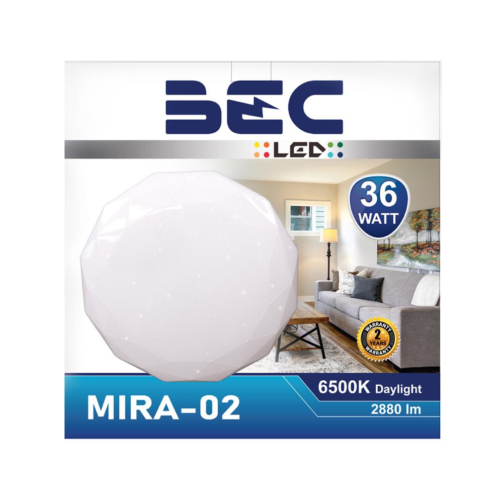 ไฟเพดาน LED BEC MIRA-02 15 นิ้ว 36 วัตต์ DAYLIGHT สีขาว