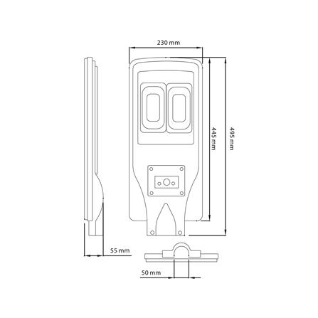 ไฟถนน SOLAR LUMAX 58-00282 40 วัตต์ DAYLIGHT สีดำ_5