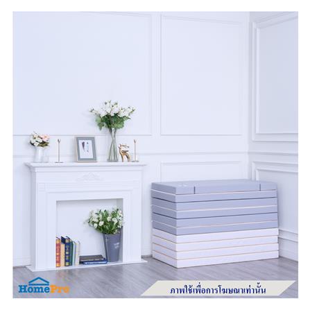 คอกกั้นเด็ก GEKO ไซซ์ L หนัง PU สีเทา/ครีม_9