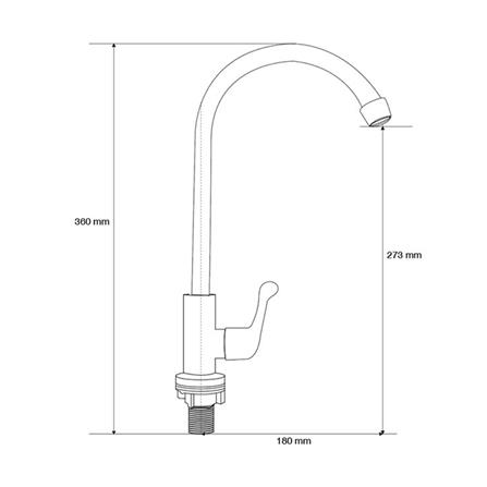 ก๊อกซิงค์เดี่ยว เคาน์เตอร์ ELEGANCE EG-8194_2