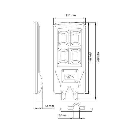 ไฟถนน SOLAR LUMAX 58-00284 120 วัตต์ DAYLIGHT สีดำ_5