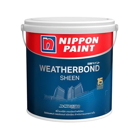 สีน้ำทาภายนอก NIPPON PAINT WEATHERBONDSHEEN BASEC 1GL_0