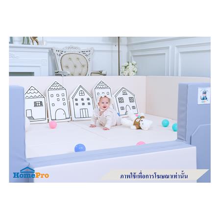 คอกกั้นเด็ก GEKO ไซซ์ 2x2 ม. หนัง PU สีน้ำตาล/ครีม_6