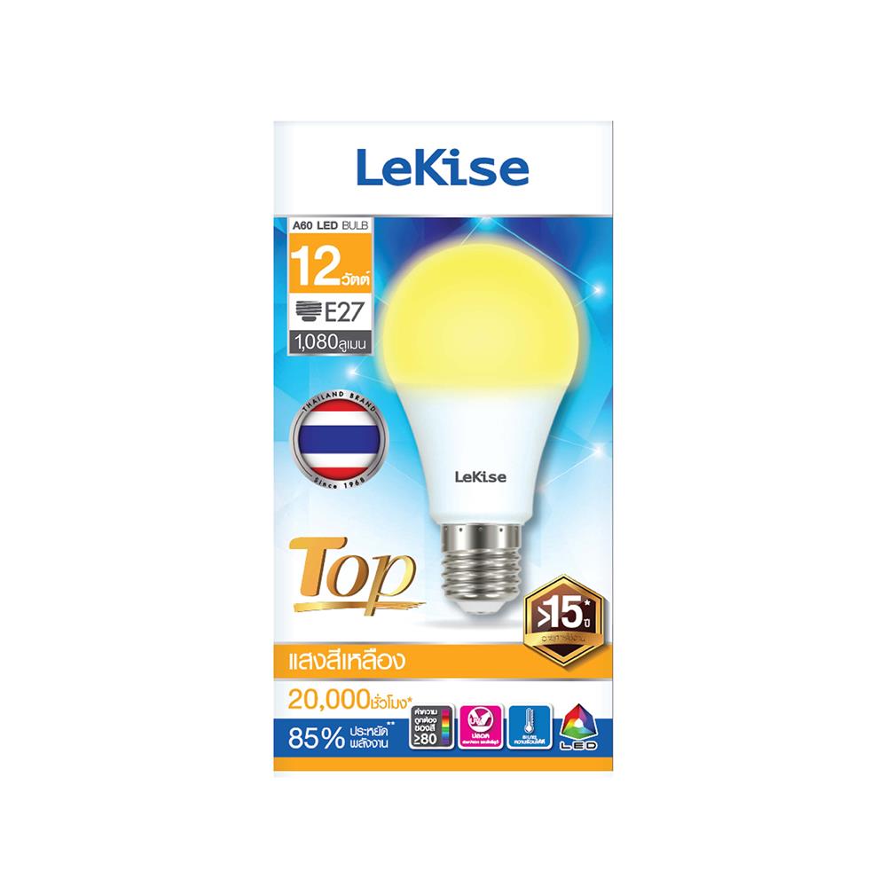 หลอด LED LEKISE A60 TOP 12 วัตต์ WARMWHITE E27