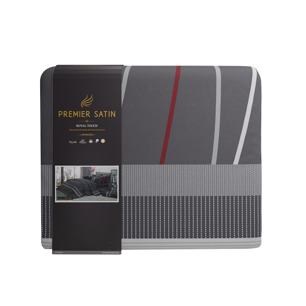 ชุดผ้าปูที่นอน 6 ฟุต (ชุด 6 ชิ้น) PREMIER SATIN ROYAL TOUCH PC109