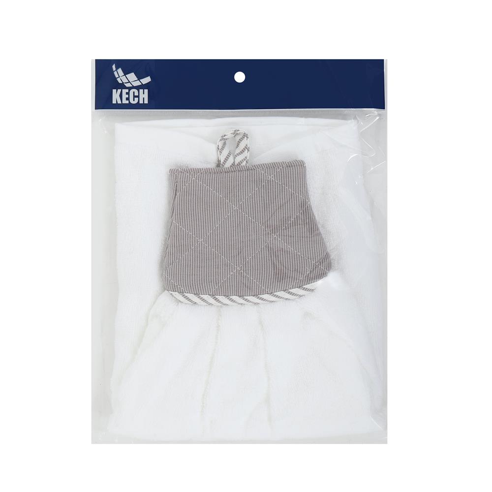 ผ้าเช็ดมือ KECH BASIC GRID สีเทา