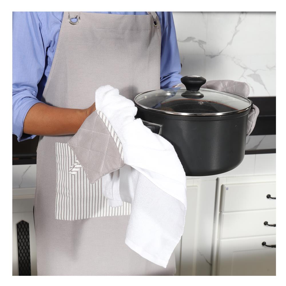 ผ้าเช็ดมือ KECH BASIC GRID สีเทา