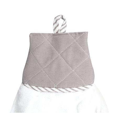 ผ้าเช็ดมือ KECH BASIC GRID สีเทา_1