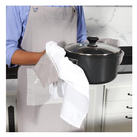 ผ้าเช็ดมือ KECH BASIC GRID สีเทา_3