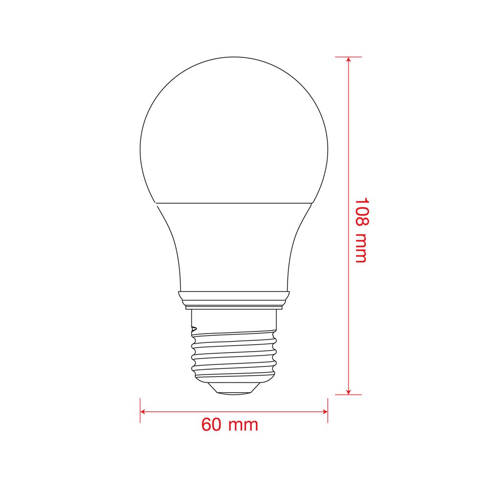 หลอด LED LEKISE A60 KLASSIC 12 วัตต์ E27 WARMWHITE