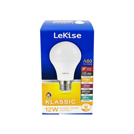 หลอด LED LEKISE A60 KLASSIC 12 วัตต์ E27 WARMWHITE_1