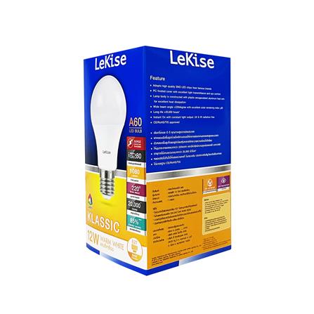 หลอด LED LEKISE A60 KLASSIC 12 วัตต์ E27 WARMWHITE_2
