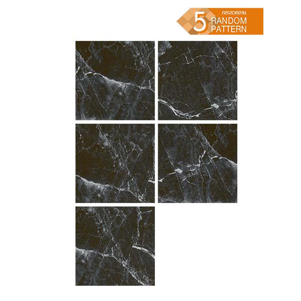 กระเบื้องพื้นพอร์ซเลน  16x16 นิ้ว COTTO อวาลอน ดำ ExC PM 0.96M2