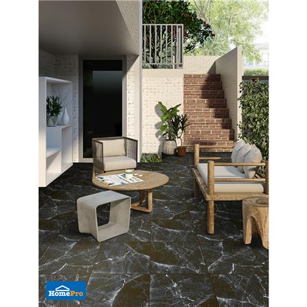 กระเบื้องพื้นพอร์ซเลน  16x16 นิ้ว COTTO อวาลอน ดำ ExC PM 0.96M2_3