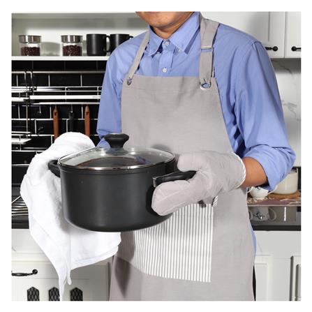 ถุงมือจับของร้อน KECH BASIC GRID สีเทา_3