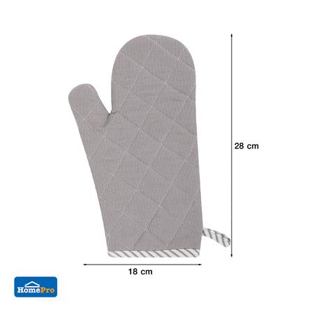 ถุงมือจับของร้อน KECH BASIC GRID สีเทา_5