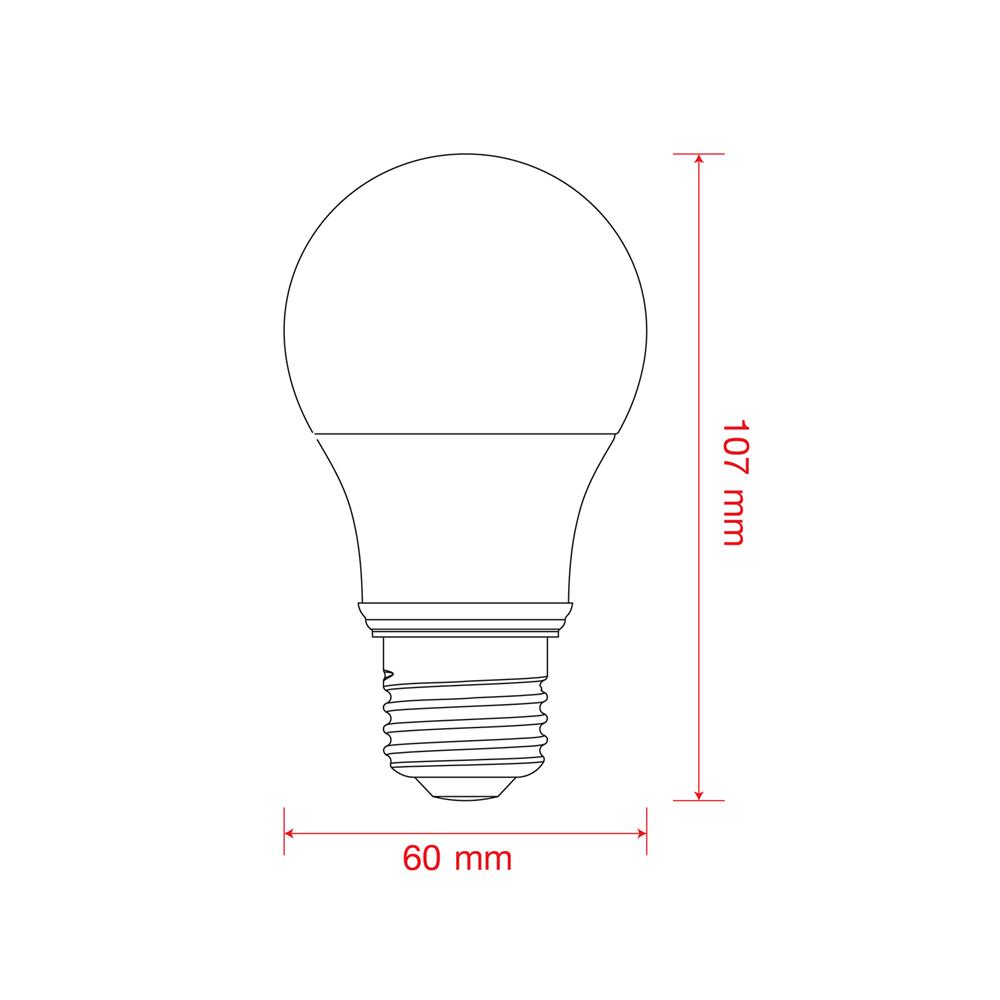 หลอด LED LEKISE A60 KLASSIC 7 วัตต์ E27 WARMWHITE