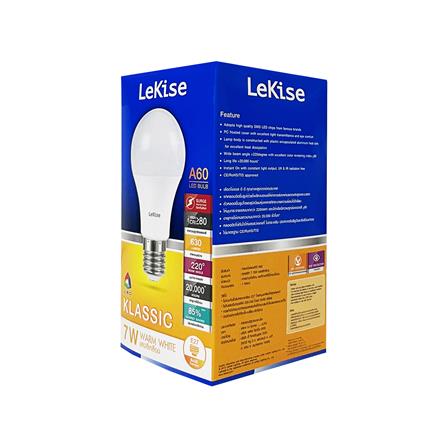 หลอด LED LEKISE A60 KLASSIC 7 วัตต์ E27 WARMWHITE_1