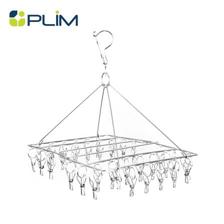 ห่วงตากผ้าสเตนเลสพับได้ 36 กิ๊บ PLIM