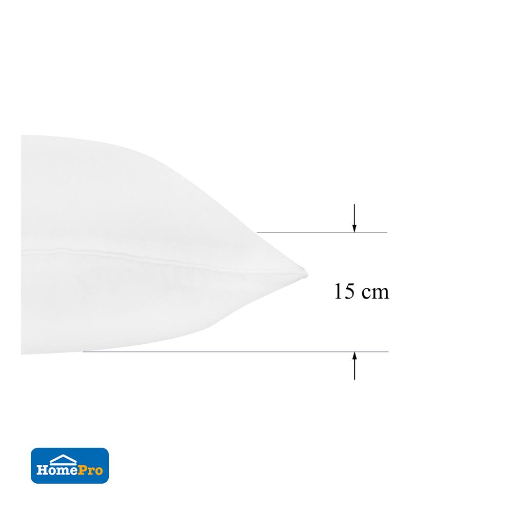 หมอนหนุน ใยสังเคราะห์ HOME LIVING STYLE PRO 19x29 นิ้ว สีขาว