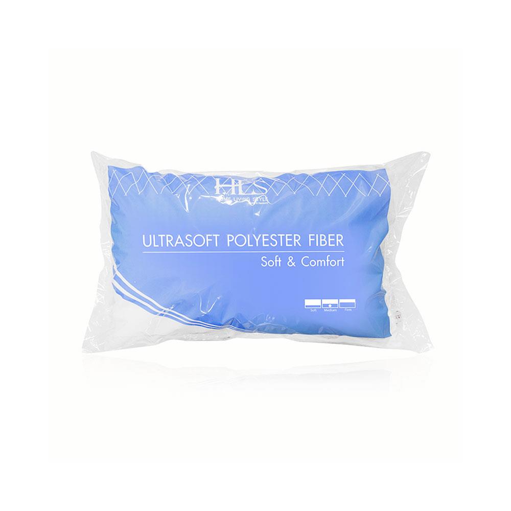 หมอนหนุน ใยสังเคราะห์ HOME LIVING STYLE PRO 19x29 นิ้ว สีขาว