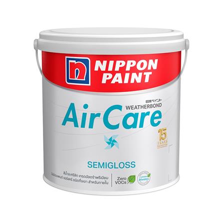 สีน้ำทาภายใน NIPPON PAINT AIR CARE  BASE A กึ่งเงา 1 แกลลอน