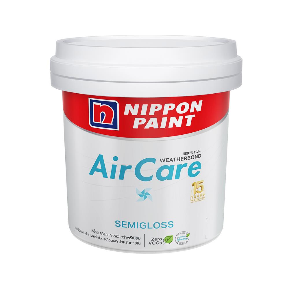 สีน้ำทาภายใน NIPPON PAINT AIR CARE  BASE D กึ่งเงา 2.5 แกลลอน