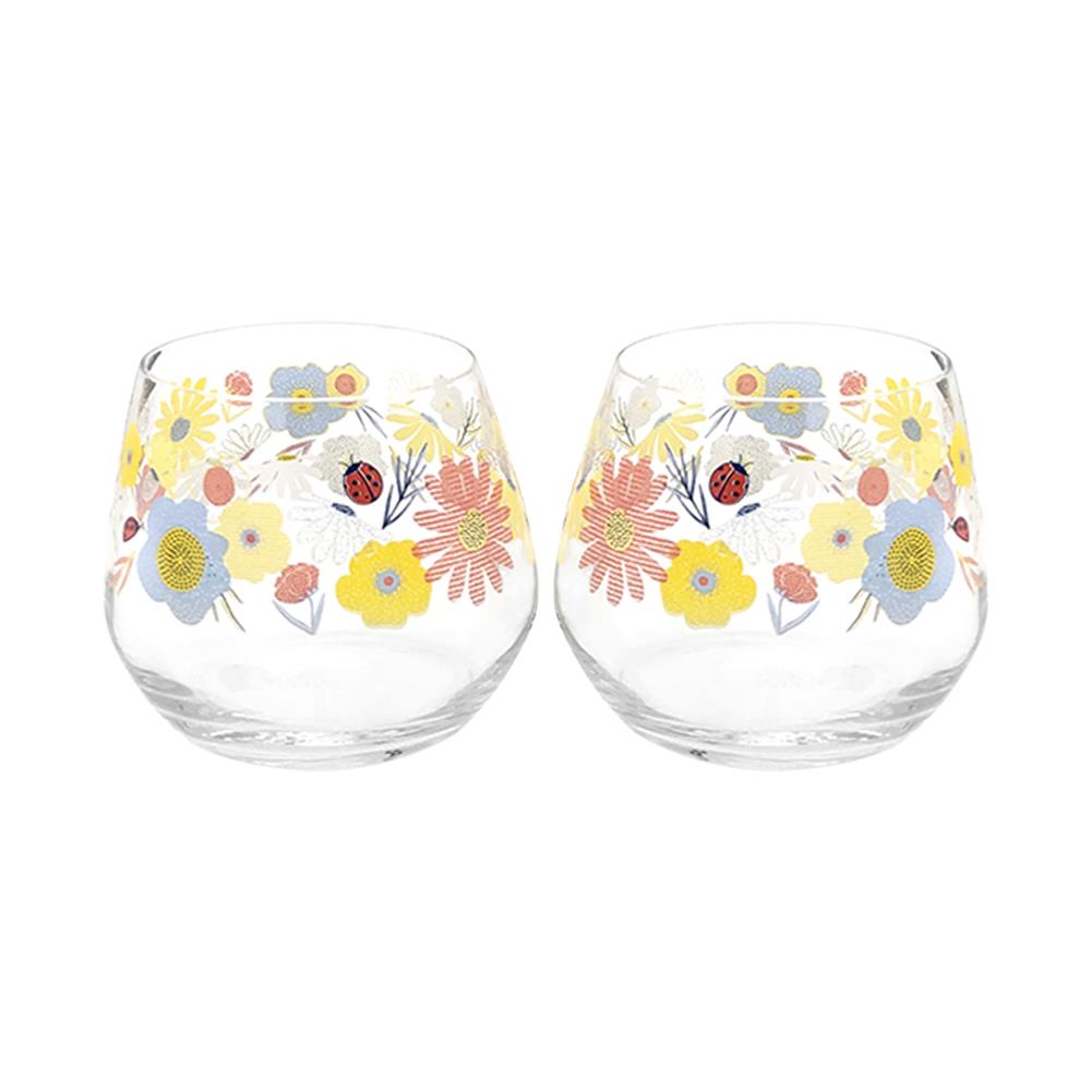 แก้วน้ำ 345ml OCEAN GLASS MEADOW FLOWER แพ็ค 2 ใบ