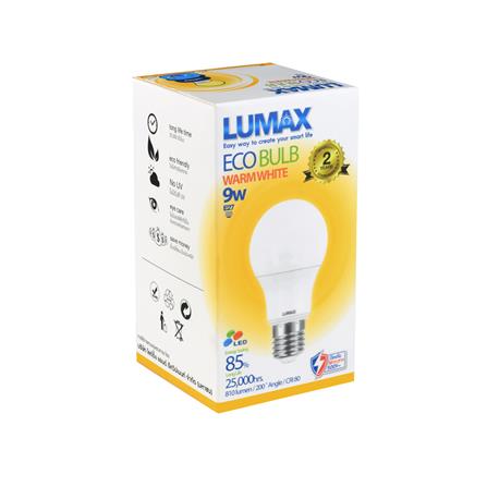 หลอด LED LUMAX ECO BULB 9 วัตต์ WARMWHITE E27_2