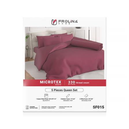 ชุดผ้าปูที่นอน 5 ฟุต (ชุด 5 ชิ้น) FROLINA MICROTEX SF015_2