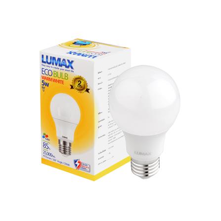 หลอด LED LUMAX ECO BULB 5 วัตต์ WARMWHITE E27_2