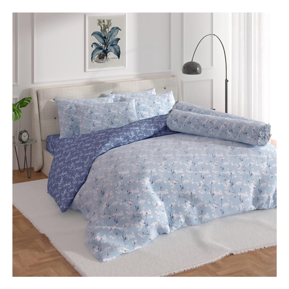 ชุดผ้าปูที่นอน 6 ฟุต 5 ชิ้น FROLINA MICROTEX DF016