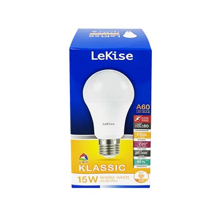 หลอด LED LEKISE A60 KLASSIC 15 วัตต์ WARMWHITE E27_1