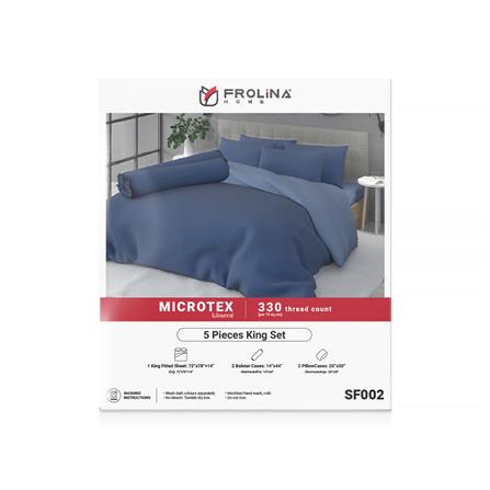 ชุดผ้าปูที่นอน 6 ฟุต 5 ชิ้น FROLINA MICROTEX SF002_2