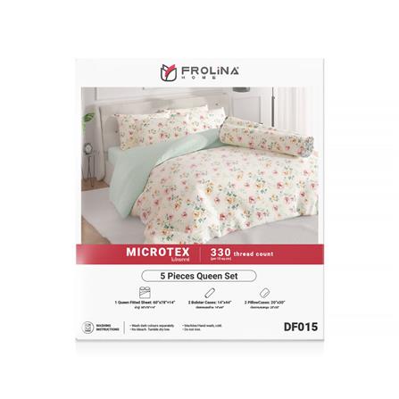 ชุดผ้าปูที่นอน 5 ฟุต 5 ชิ้น FROLINA  MICROTEX DF015_2