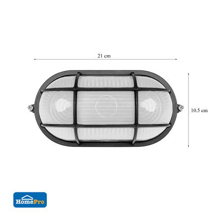 ไฟผนังภายนอก CARINI DL8009S-BK สีดำ_5