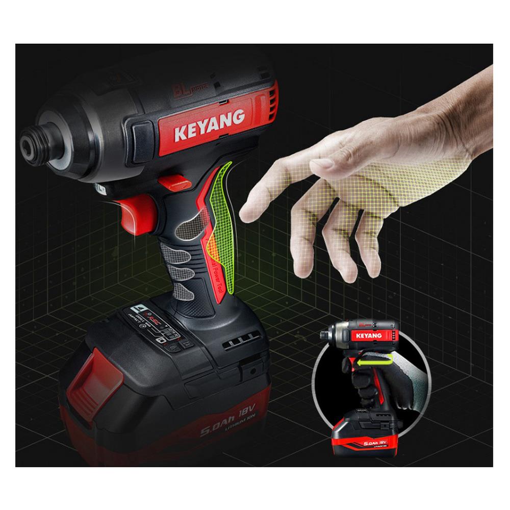 ไขควงกระแทกไร้สาย (พร้อมแบตเตอรี่) KEYANG ID18BLA 18 โวลต์