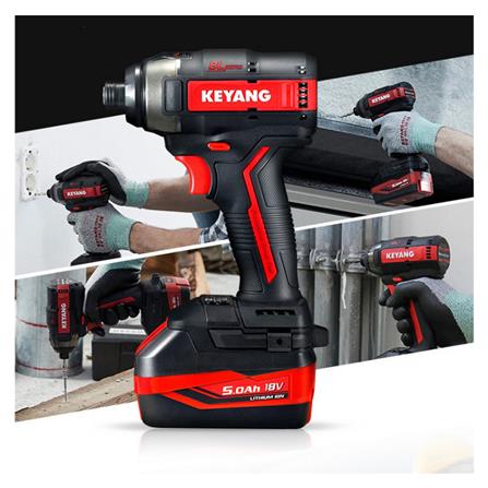 ไขควงกระแทกไร้สาย (พร้อมแบตเตอรี่) KEYANG ID18BLA 18 โวลต์_2