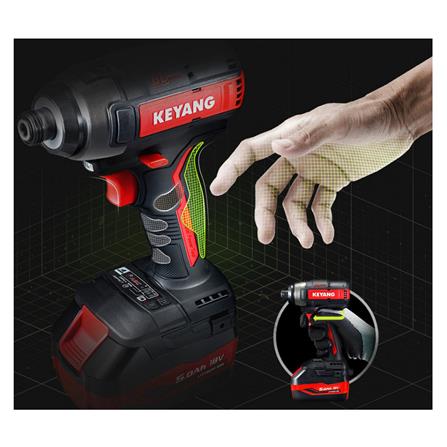 ไขควงกระแทกไร้สาย (พร้อมแบตเตอรี่) KEYANG ID18BLA 18 โวลต์_4