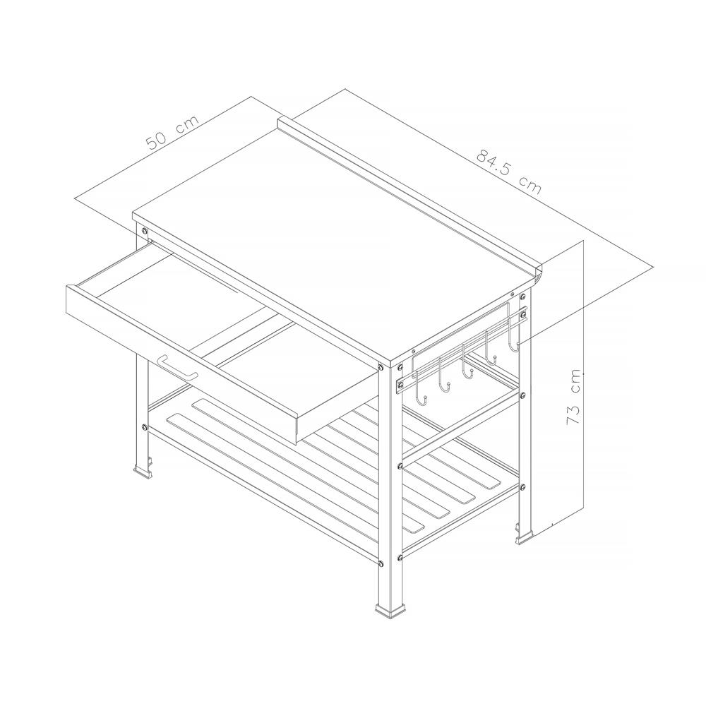 โต๊ะวางเตาคู่ PARNO SLJ-02