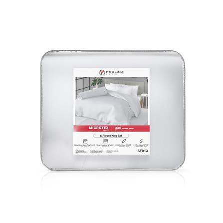 ชุดผ้าปูที่นอน 6 ฟุต 6 ชิ้น FROLINA MICROTEX SF013_2