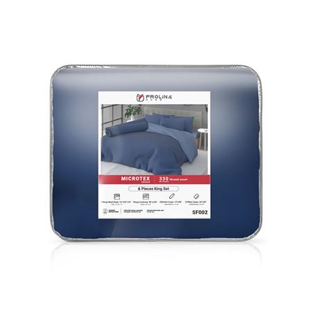ชุดผ้าปูที่นอน 6 ฟุต 6 ชิ้น FROLINA MICROTEX SF002_2